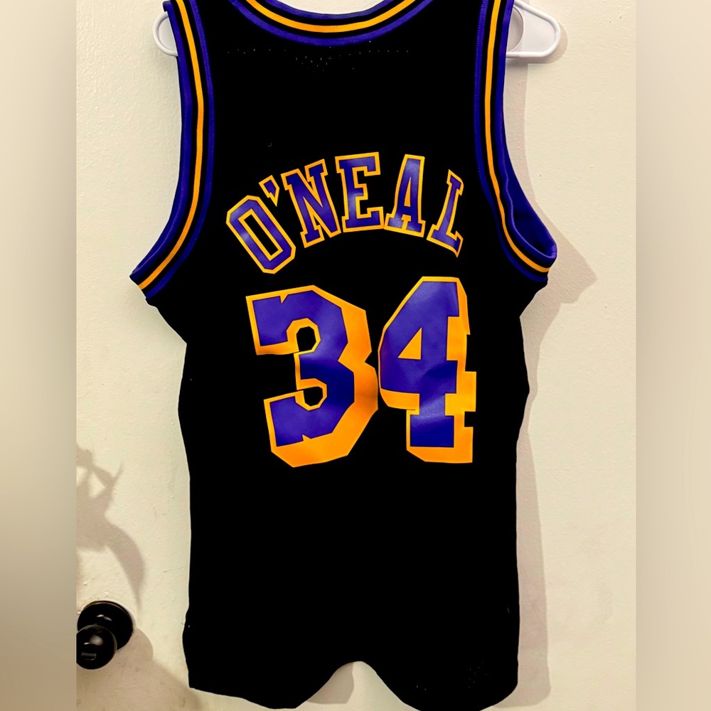 Size L MitchellandNess 90's Los Angeles Lakers Shaquille O'Neal JerseyMake Offer